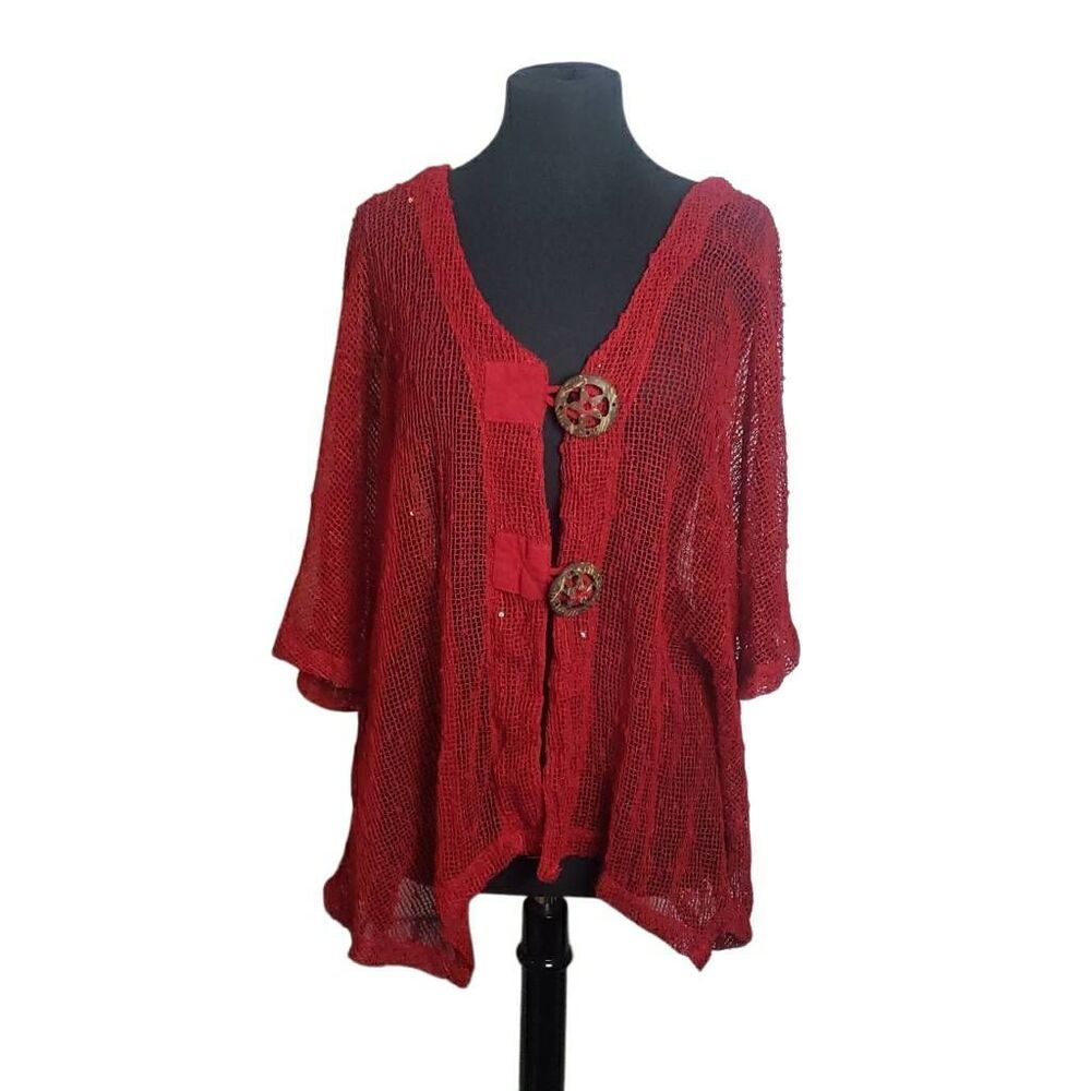 Kaktus Red Netted Jacket XL